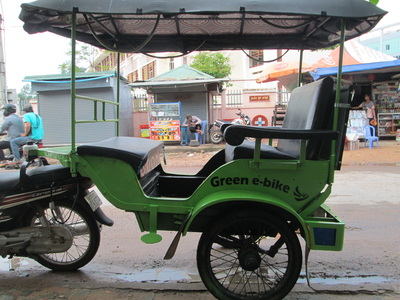 Green e-bike | Eco-friendly | tuk tuk Cambodia